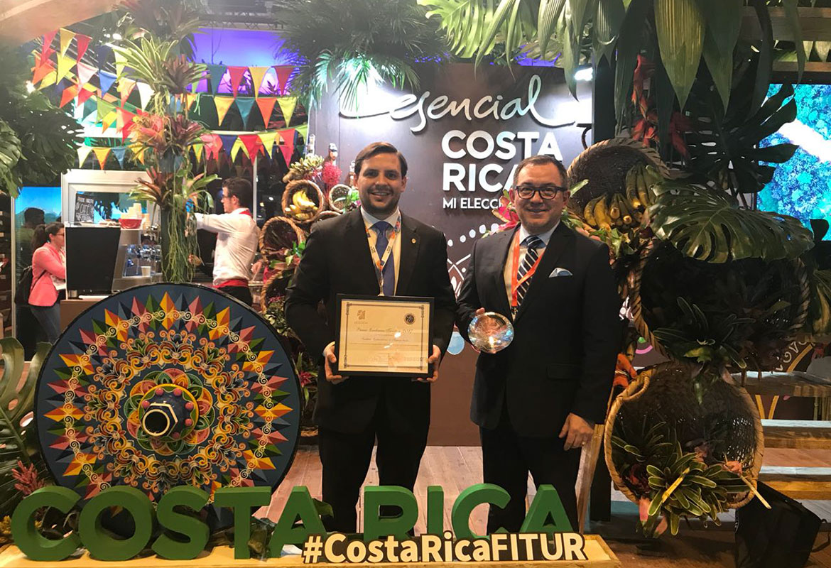 Mauricio Ventura, Ministro de Turismo, explicó que en esta ocasión Costa Rica obtuvo el reconocimiento, con la nueva identidad “Costa Rica, my choice naturally o Costa Rica, mi elección naturalmente”