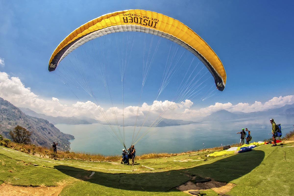 Aventura en el Lago, Paradigling