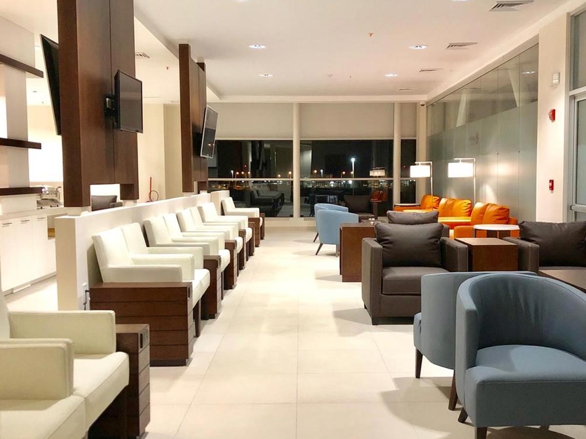 Sala VIP del aeropuerto Daniel Oduber en Liberia, Guanacaste,Costa Rica