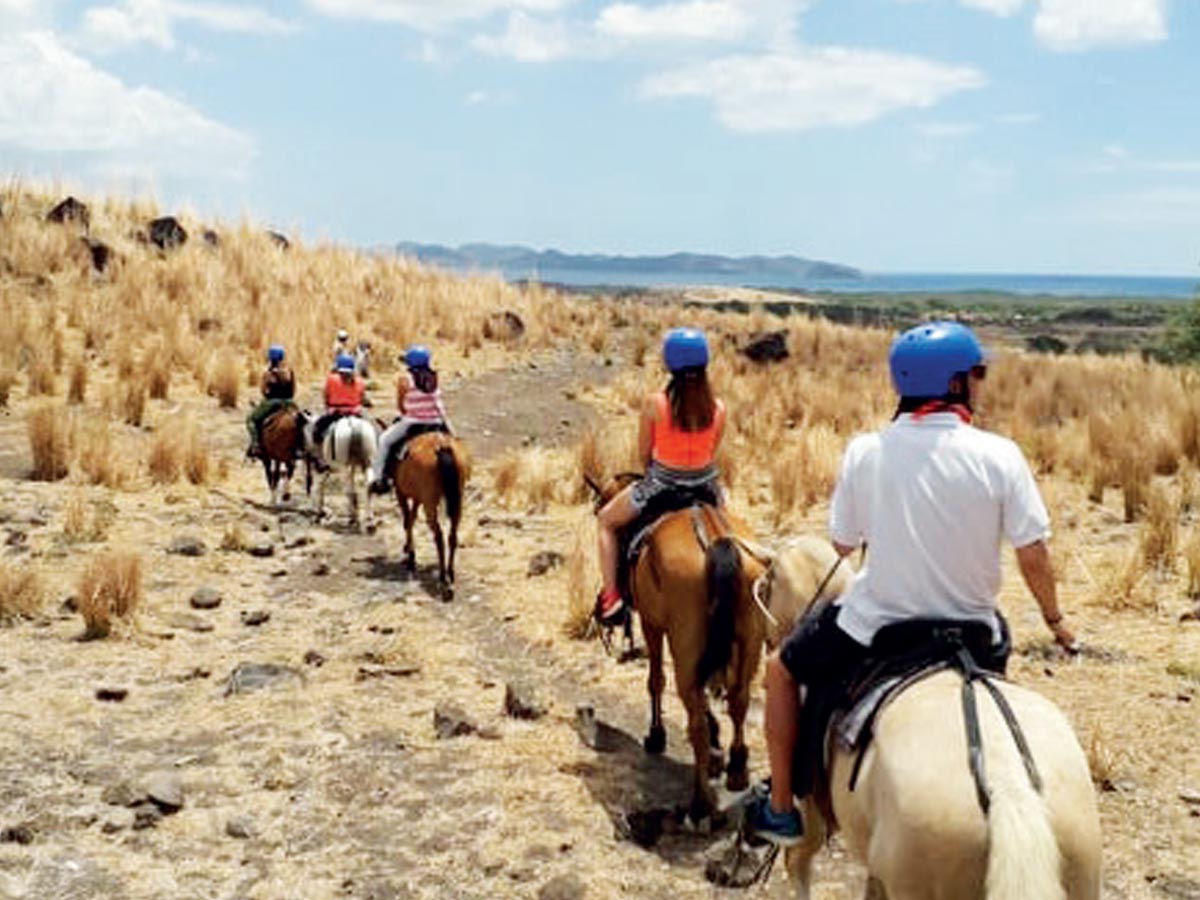 Paisaje del tour a caballo de Hacienda El cenízaro.