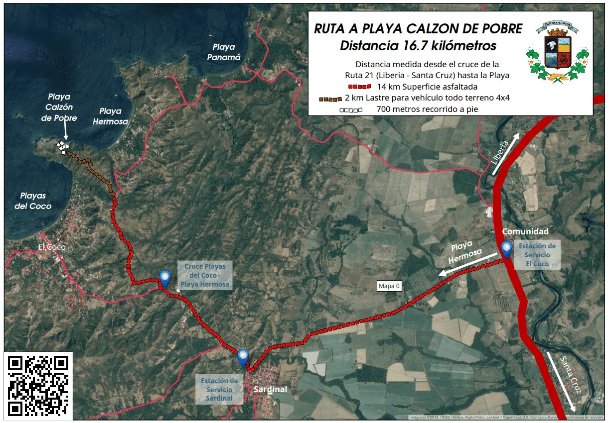 Cerca de Playa Calzón de Pobre, podrá recorrer unos kilómetros más, y conocer también, Playa Buena, Playa Hermosa, y Playa Penca.