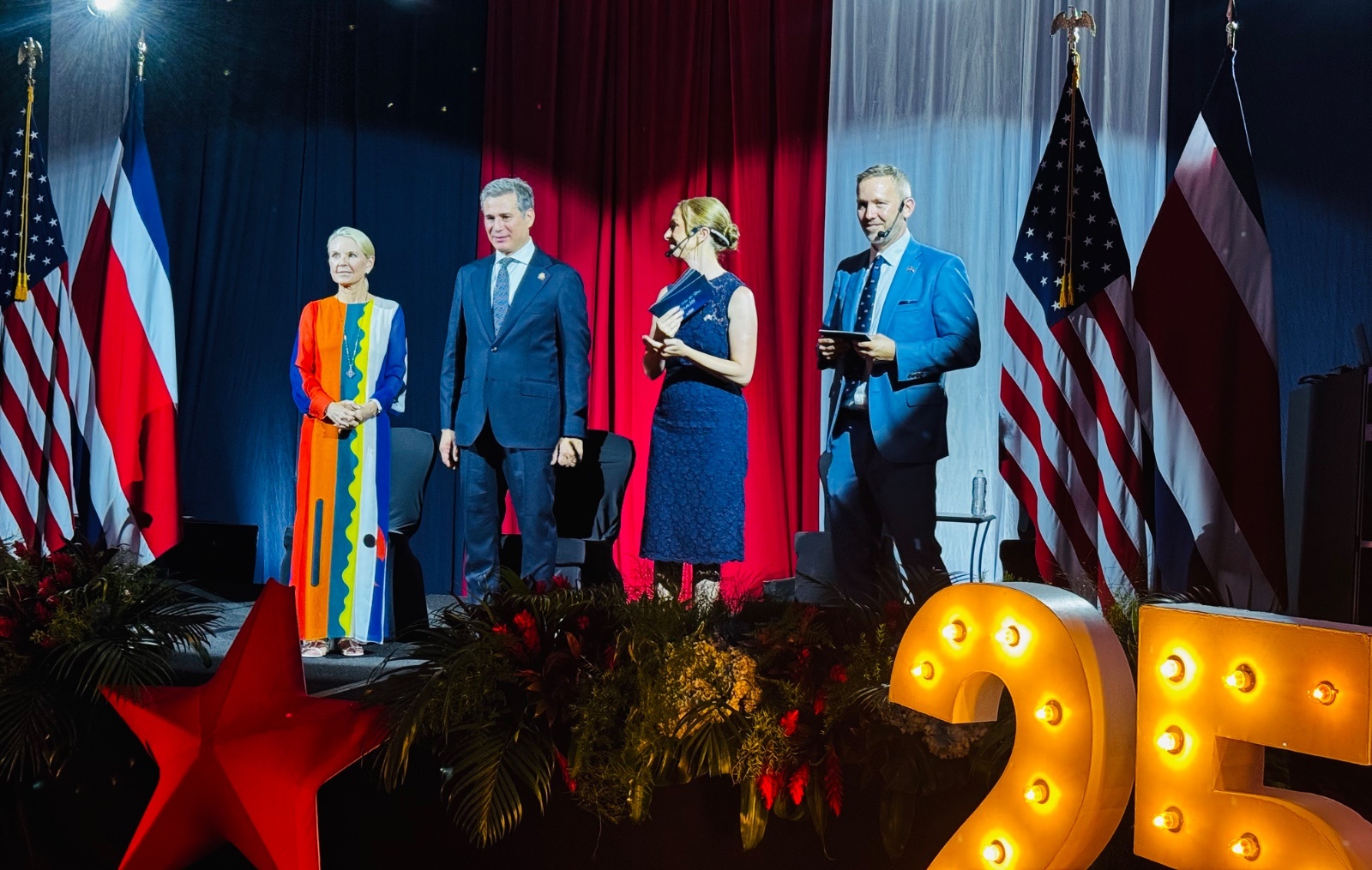 Estados Unidos celebra 250 años de independencia y 175 años de amistad con Costa Rica en una velada diplomática de alto nivel