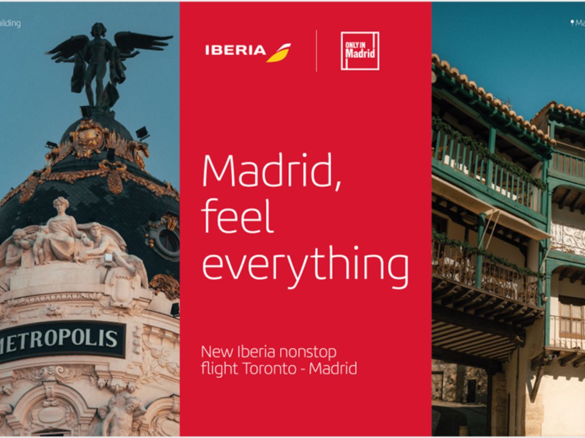 Iberia estrena la ruta Madrid-Toronto y refuerza la conectividad entre América y Europa, con el apoyo de Madrid Turismo by IFEMA Madrid
